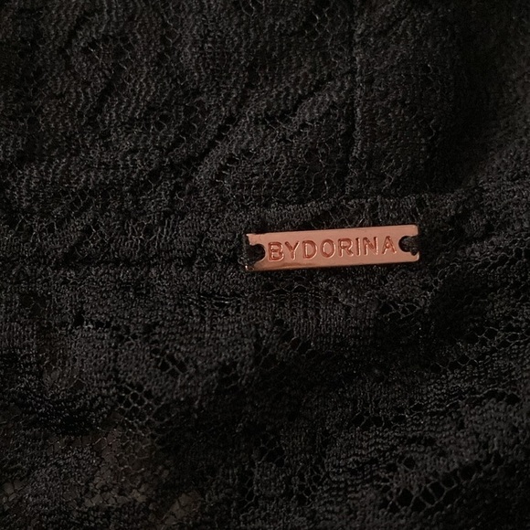 Dorina bralette medium black lace padded triangle cups hook eye clousure - Picture 5 of 5